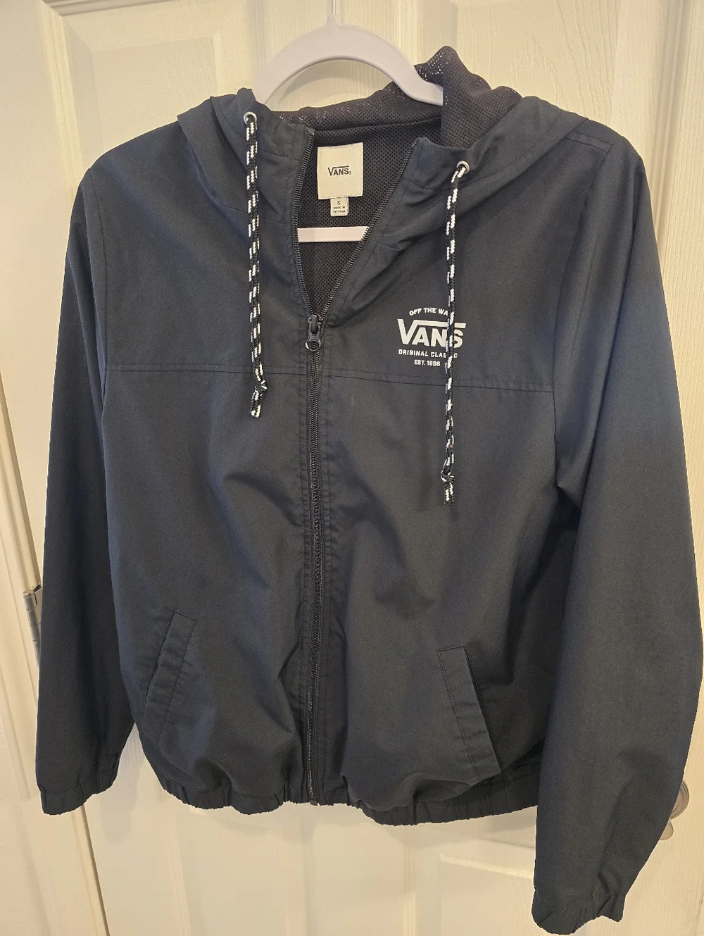 Vans Dark Blue Hooded Windbreaker Jacket